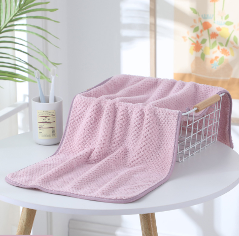 Quick-Drying Coral Fleece Microfiber Hair Towel